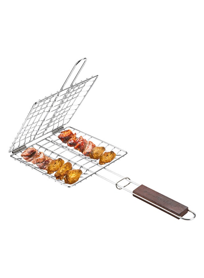 AL SANIDI 25*25cm Coated Metal Grill - Durable and heat resistant, easy to carry and store, suitable size for grilling. - Image 2