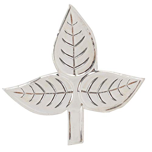 DHRUVS COLLECTION 925 Sterling Silver Bel Patra for Shivji Pooja | Pure Chandi Bilva Leaf - Belpatra for Shivling, Mandir Decoration & Auspicious Gifting - Image 1