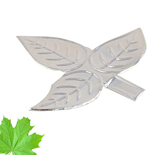 DHRUVS COLLECTION 925 Sterling Silver Bel Patra for Shivji Pooja | Pure Chandi Bilva Leaf - Belpatra for Shivling, Mandir Decoration & Auspicious Gifting - Image 2
