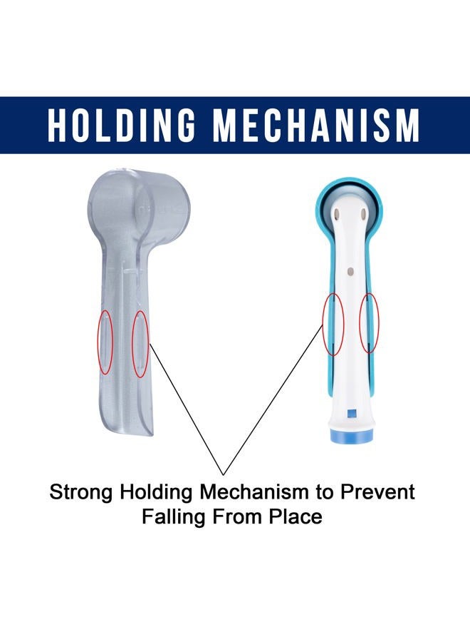 iBrush 4 Pieces Protecting Cover for Oral-B Electric Toothbrush Heads Compatible with Oral-B Electric Toothbrush - Image 5