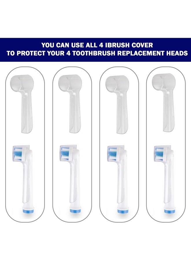 iBrush 4 Pieces Protecting Cover for Oral-B Electric Toothbrush Heads Compatible with Oral-B Electric Toothbrush - Image 2