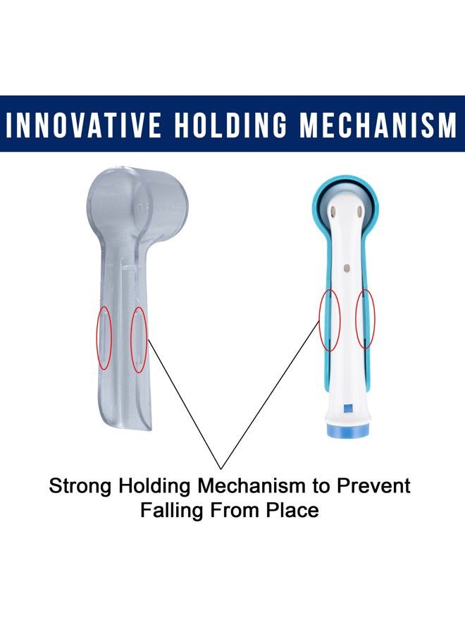 iBrush 4 Pieces Protecting Cover for Oral-B Electric Toothbrush Heads Compatible with Oral-B Electric Toothbrush - Image 3
