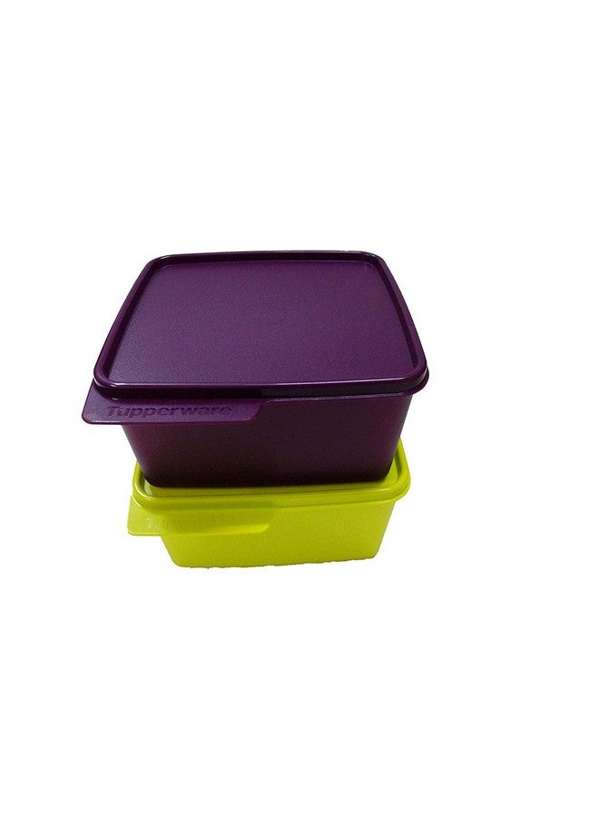 Tupperware طقم حاويات بلاستيكية توبيروار توبين كييب (1.2 لتر، أي لون) - 2 قطعة - Image 1