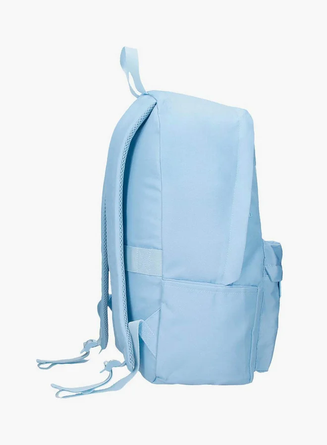 ريبوك Logo Print School Backpack with Adjustable Straps and Zip Closure - 38x19x43 cm