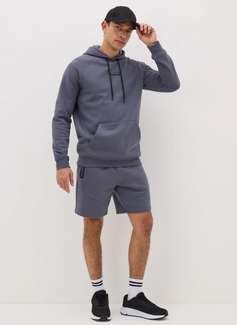 Matalan Souluxe Grey Panel Jogger Shorts