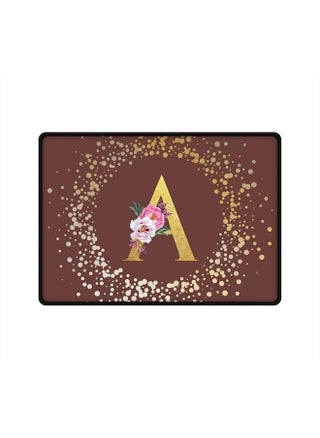 Designer Gaming Mouse Pad  Anti-Skid Mousepad Large Keyboard Mouse Pad Desk Mat Custom Monogram Initial Letter Floral Pattern Alphabet - A  (Brown) - pzsku/Z6D95CE6D5EF9B54446DEZ/45/_/1696070606/e5b0e2c5-8627-4c30-b5fb-3676211f6852
