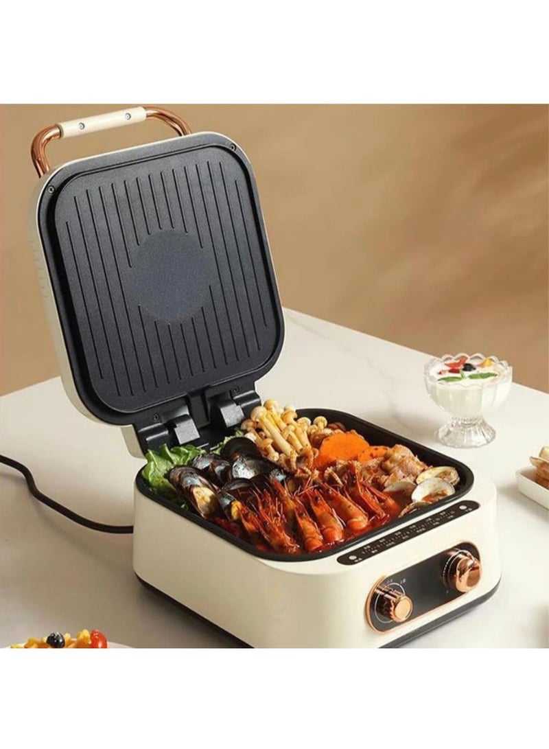 لاك شواية كهربائية 10 في 1 مع وعاء طهي، طباخ متعدد الوظائف - Image 4