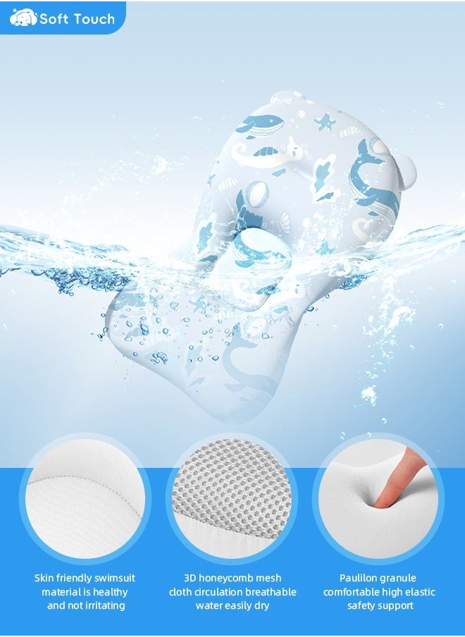 Soft Touch Adjustable Baby Bathtub Mat Newborn Non-Slip Bath Seat Pad Infant Bath Support Seat Baby Bath Pillow for 0-18 Months Newborn Baby  - Image 3
