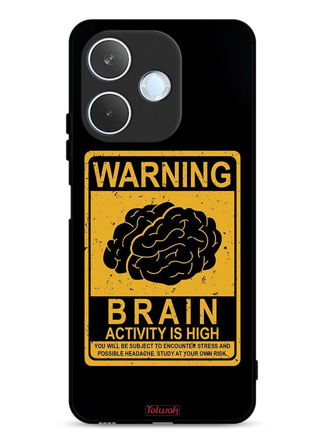 Tolwak Oppo A5 Pro Protective Case Cover Warning Brain Activity Is High - Image 1