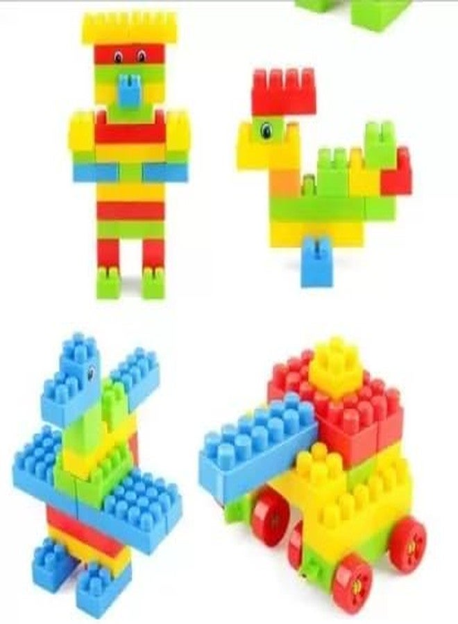 MOBCLIXS TECHNOLOGIES PVT. LTD 100Pcs Building Blocks/Interlocking Blocks/Play Blocks/Building Blocks/Learning Blocks Creative Blocks and Learning Educational Toy Set for Kids of + 3 Years__450 - Image 1