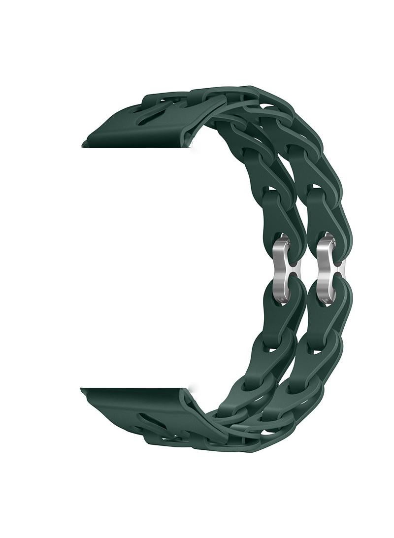 Y&D For Apple 42/44/45/49mm Fashion Hollow Silicone Bracelet Strap - Image 1