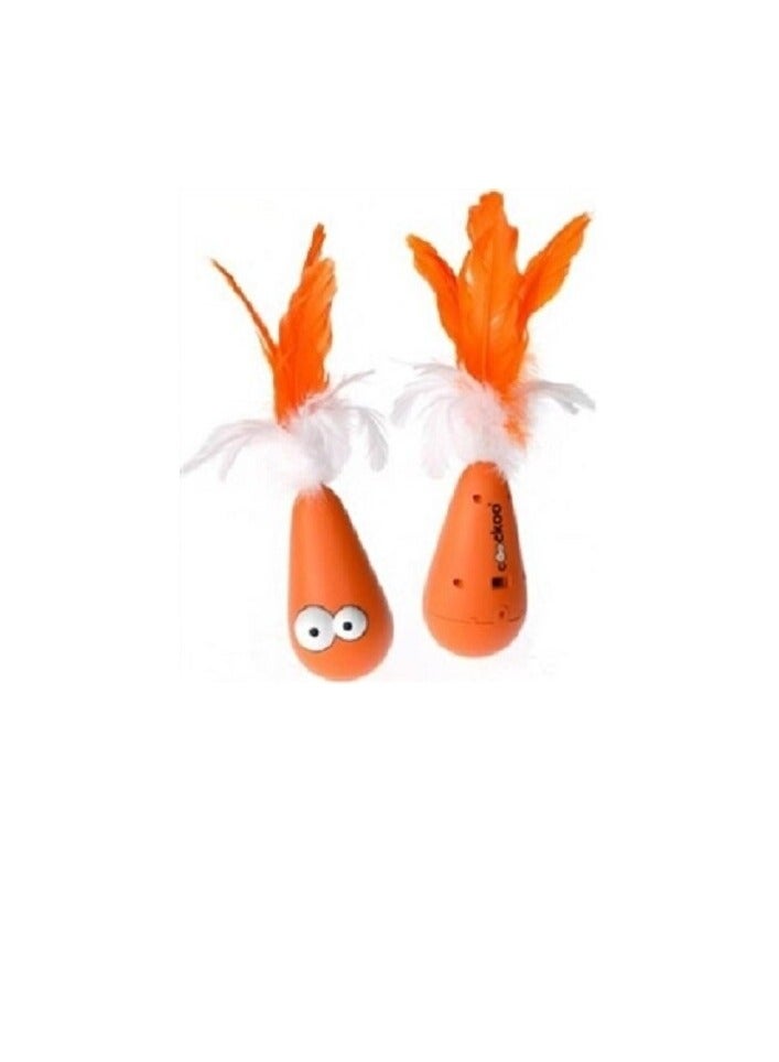 Ebi Coockoo Wobble Orange Toy For Cats 7.3cm - Image 2