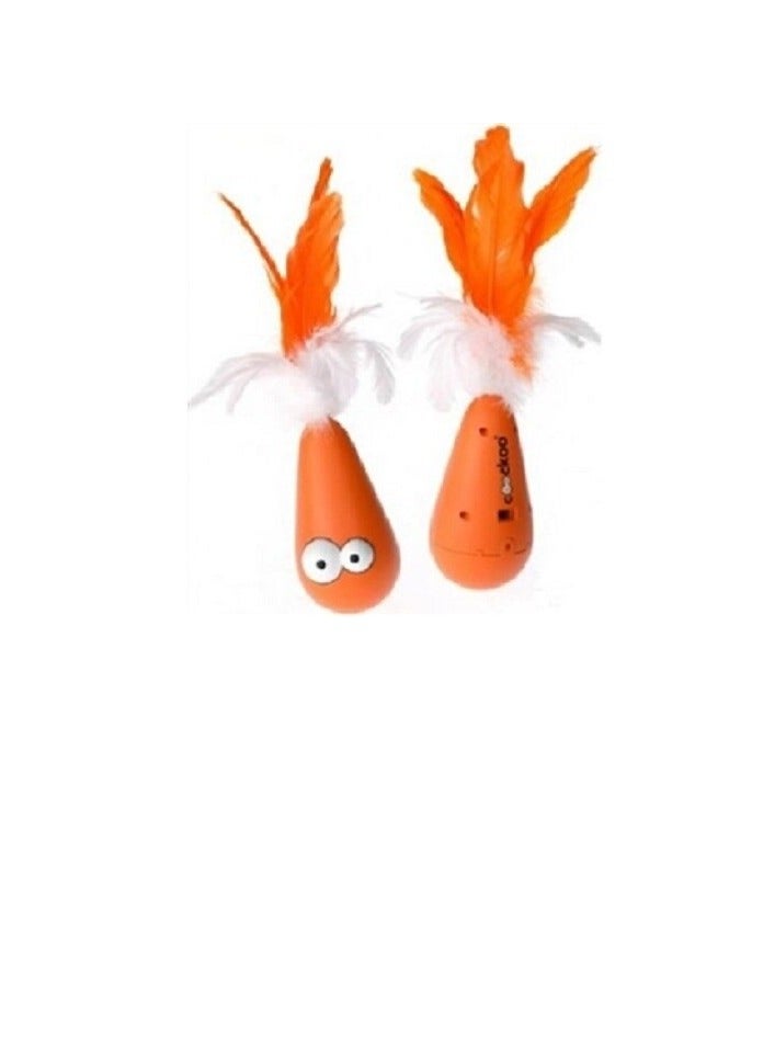 Ebi Coockoo Wobble Orange Toy For Cats 7.3cm - Image 3