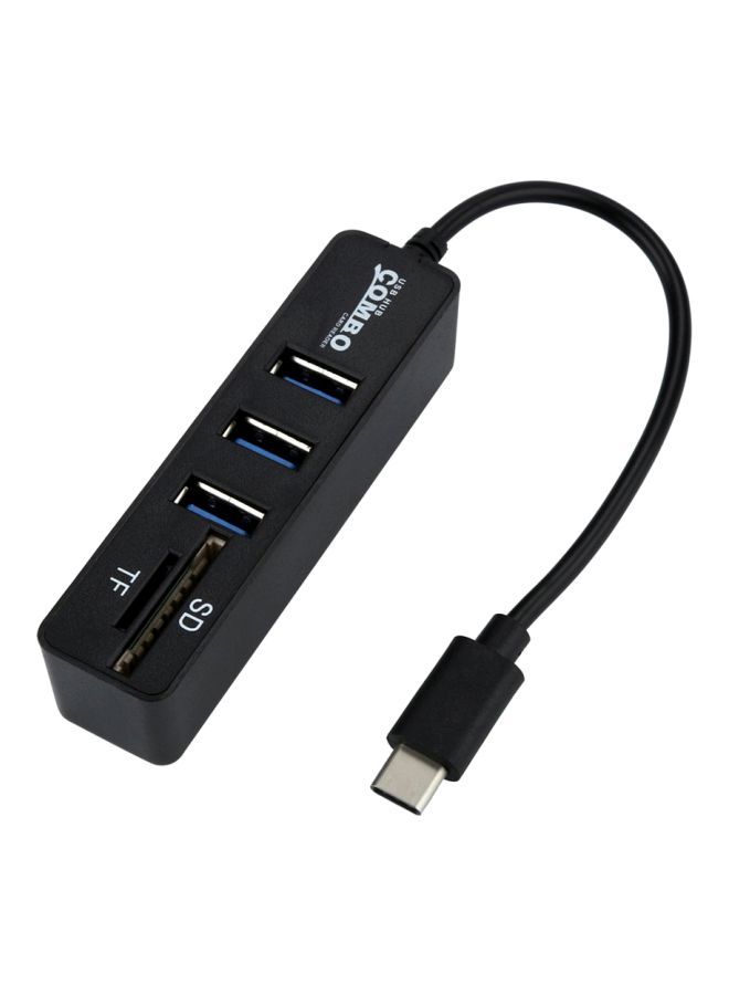 NIBEMINENT Type-C USB Hub 12centimeter Black - Image 1
