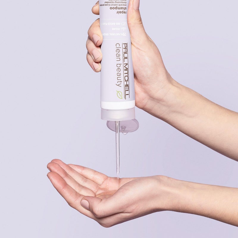 Paul Mitchell Clean Beauty Repair Shampoo, Strengthens and Protects, For Damaged, Brittle Hair, 8.5 fl. oz. - Image 2