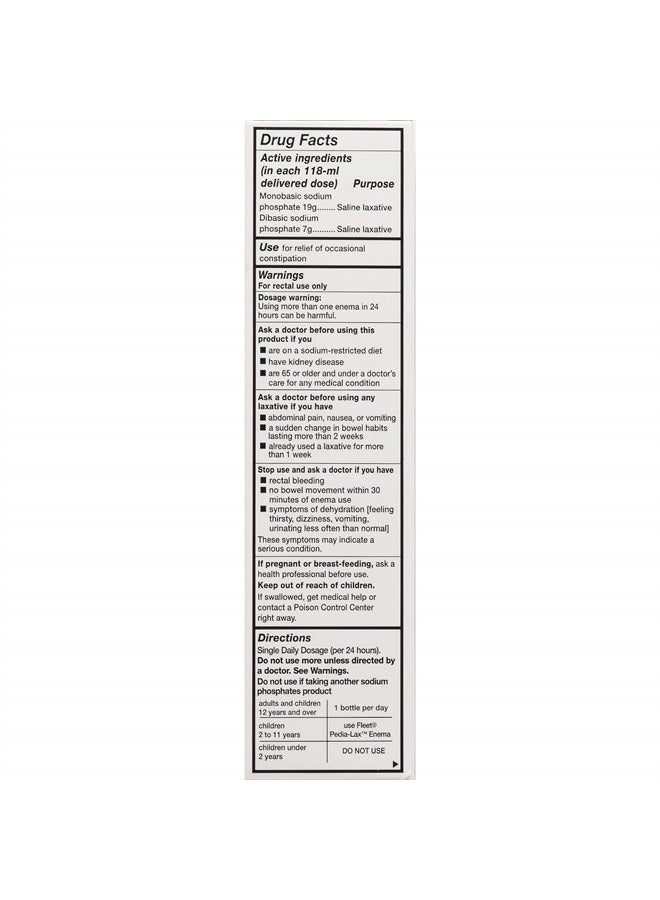 Fleet حقنة شرجية للبالغين عبوة مكونة من قطعتين - Image 4