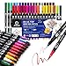Artecho 36 Colors Markers for Adult Coloring Books Dual Tip Markers for School Fine and Brush Tip for Adults Coloring Books Calligraphy Drawing Sketching - Image 2