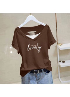 Generic 100% Cotton Hollow-Out Tee Women Summer Casual Plus Size Black-LoveLy [white]]  - Image 2