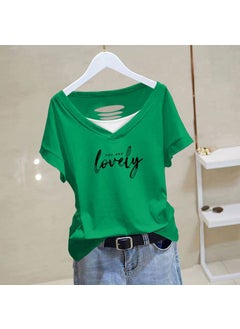 Generic 100% Cotton Hollow-Out Tee Women Summer Casual Plus Size Black-LoveLy [white]]  - Image 5