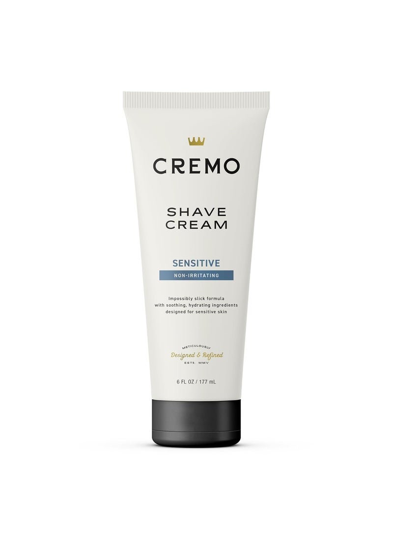 cremo Cremo Sensitive Shave Cream Astonishingly Superior UltraSlick Shaving Cream for Men Fights Nicks Cuts and Razor Burn 6 Fl Oz 