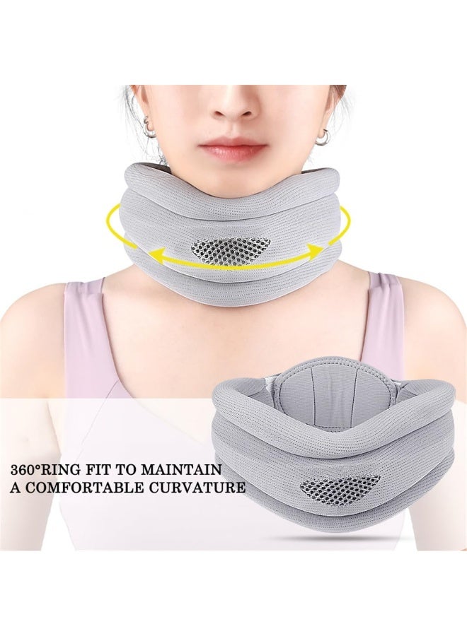 Neck Brace, Soft Foam Cervical Collar Neck Brace for Sleeping, Adjustable  Breathable Neck Support Wrap – Relieves Cervical Spine Pressure, Keeps Vertebrae Stable  Reduces Stiffness - Image 4