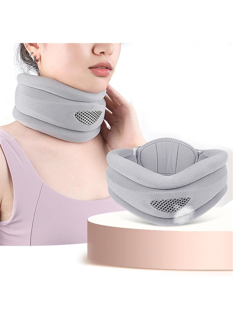 Neck Brace, Soft Foam Cervical Collar Neck Brace for Sleeping, Adjustable  Breathable Neck Support Wrap – Relieves Cervical Spine Pressure, Keeps Vertebrae Stable  Reduces Stiffness - Image 1