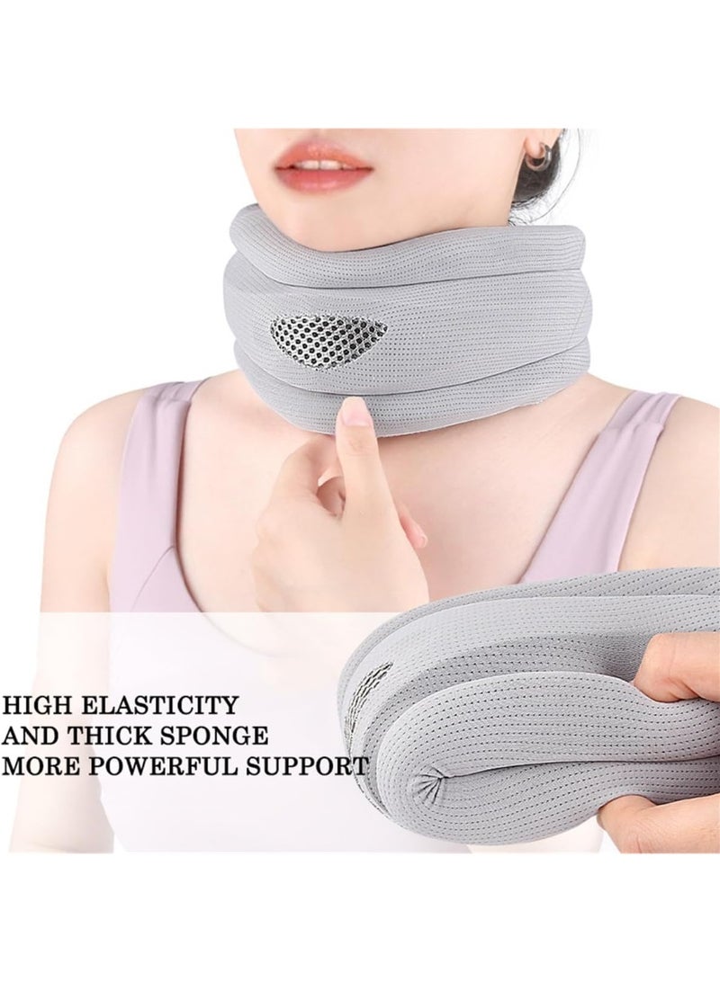 Neck Brace, Soft Foam Cervical Collar Neck Brace for Sleeping, Adjustable  Breathable Neck Support Wrap – Relieves Cervical Spine Pressure, Keeps Vertebrae Stable  Reduces Stiffness - Image 5