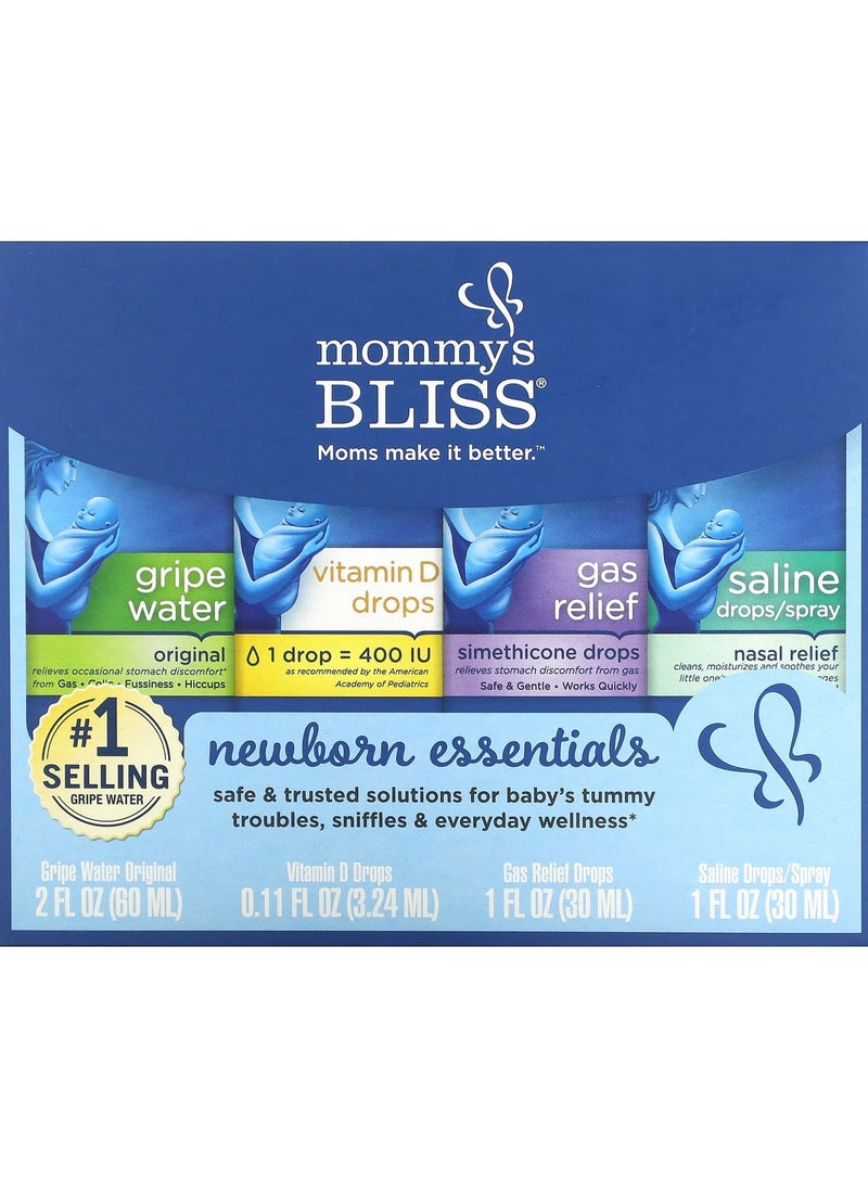 Mommy's Bliss Newborn Essentials, 4 Piece Set 