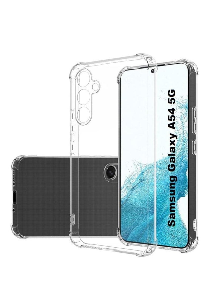 Samsung Galaxy A54 5G Case Cover soft TPU Transparent Silicone Rubber Protective Case for Samsung Galaxy A54 5G Clear - Image 1