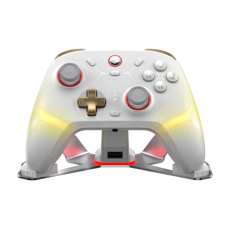 GameSir Cyclone 2 Wireless Controller with Charging Dock, White - Image 1