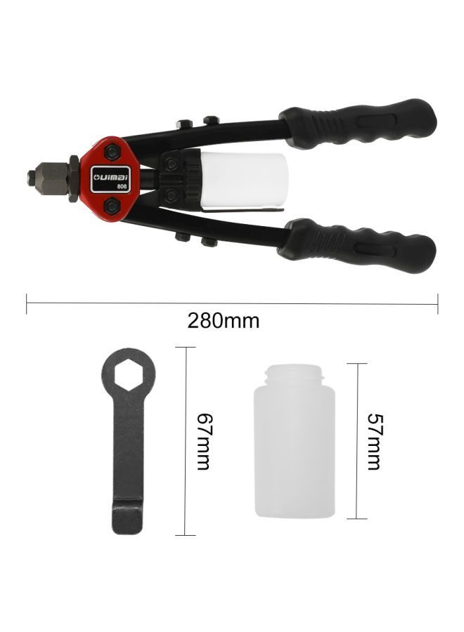 نيبمينينت أداة برشمة يدوية مع قلب بلقم على شكل صامولة أسود/أحمر/رمادي 11بوصة - Image 4