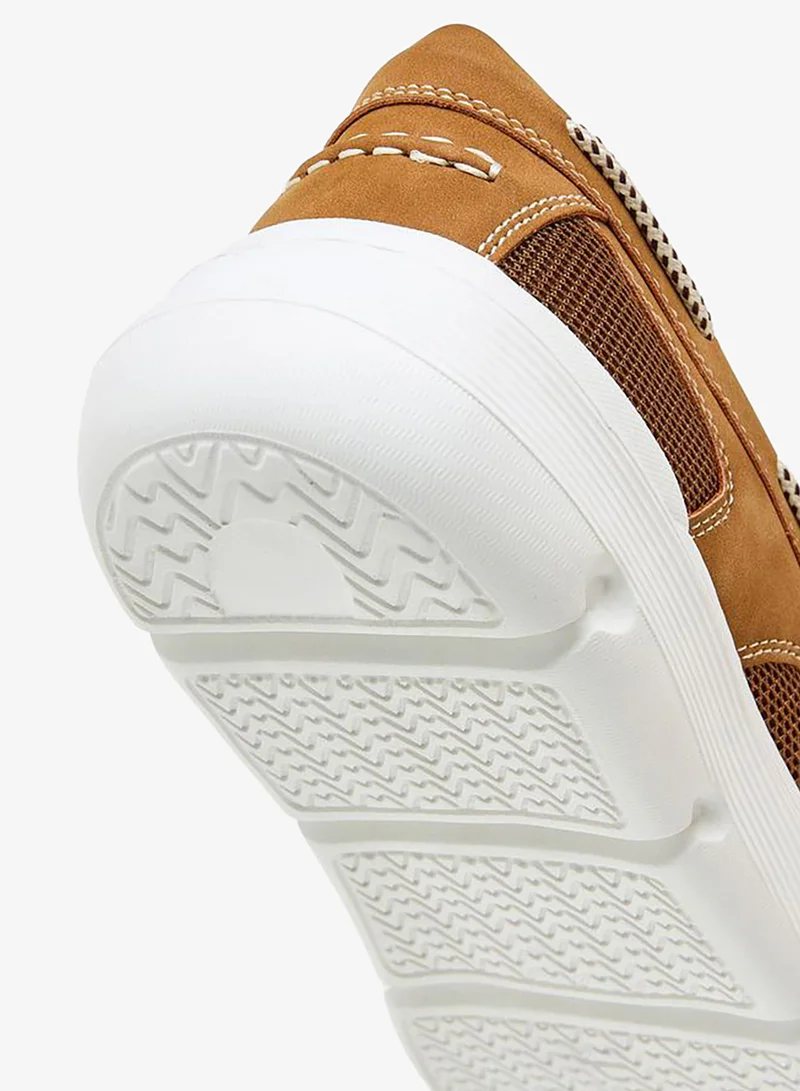 LBL By Shoexpress TAN Men's Textured Slip-On Loafers for Men | Best Price UAE