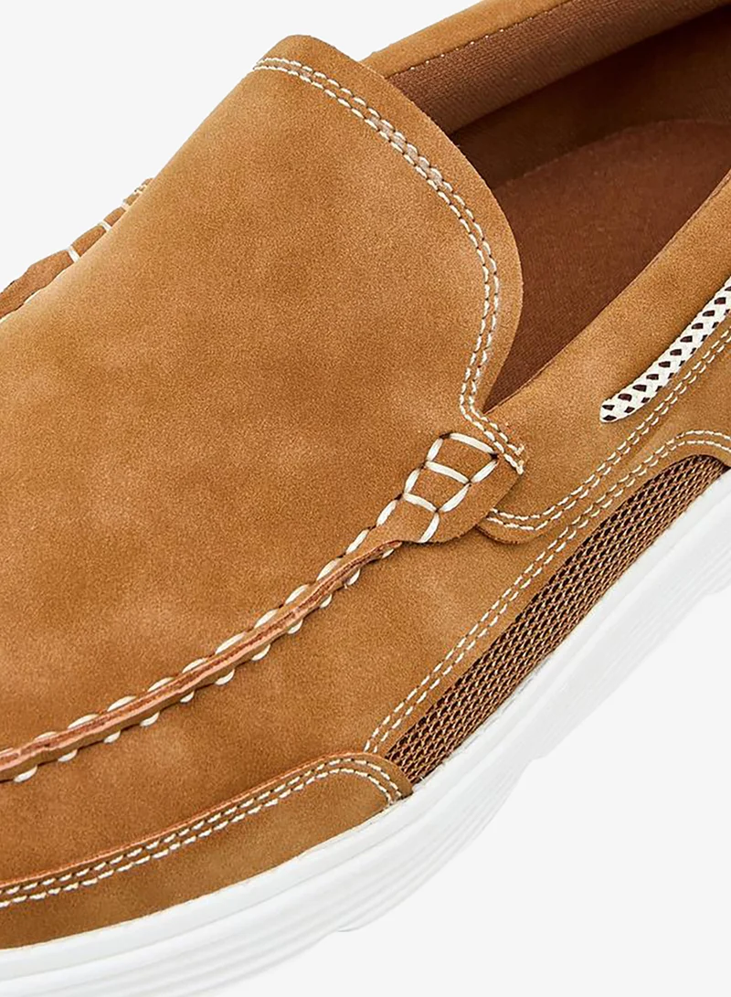 LBL By Shoexpress TAN Men's Textured Slip-On Loafers for Men | Best Price UAE