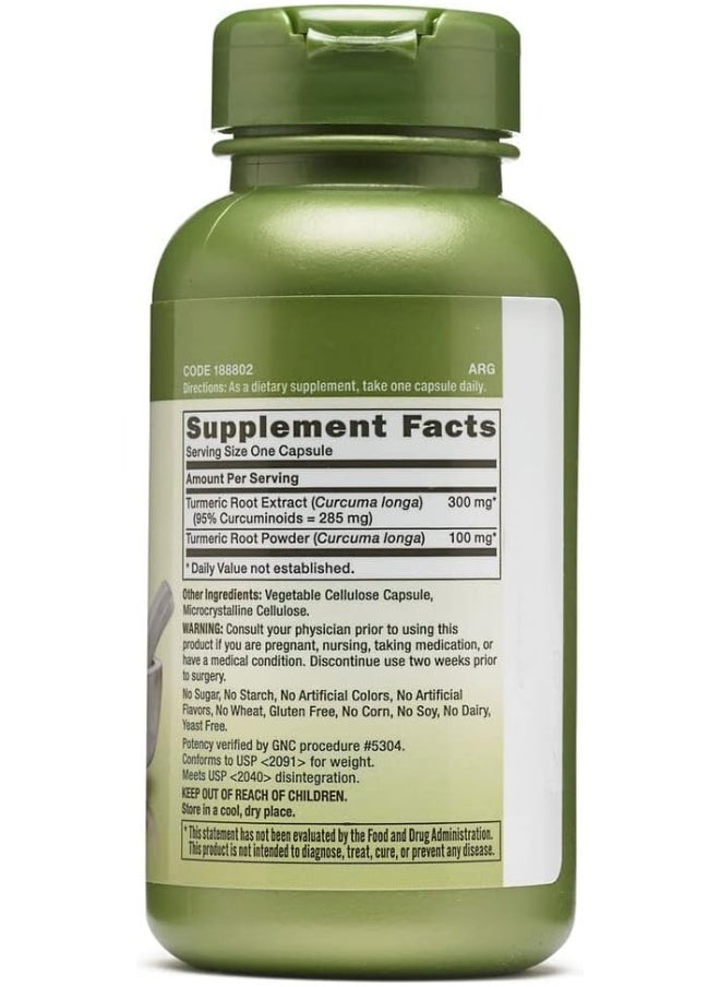 GNC Herbal Plus Turmeric Complex Herbal Supplement  - Image 2