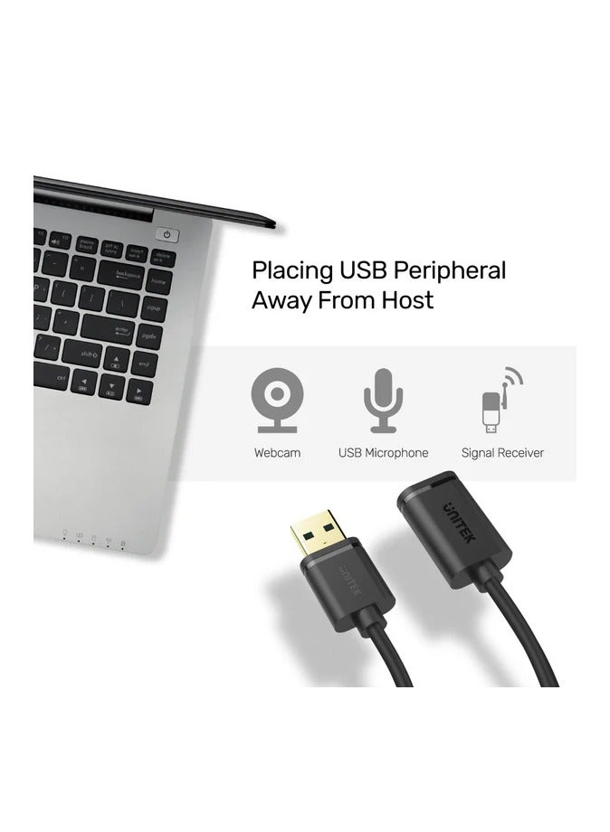 UNITEK كابل تمديد USB 3.0 موصل نوع A ذكر إلى أنثى لنقل البيانات متوافق مع بلاي ستيشن، VR، فلاش USB، قارئ بطاقات، قرص صلب، سيارة، كاميرا ويب، جهاز استقبال واي فاي، تلفاز EXT...  - Image 2