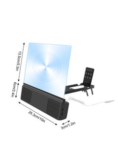 Excefore 3D Phone Screen Projector with Audio, 12 Inches Blue Light Proof Ultra-Thin Screen Phone Magnifier for Movies, Videos, and Gaming, Built-in Battery, Plug-in Connection, Phone Universal  - Image 3