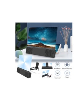 Excefore 3D Phone Screen Projector with Audio, 12 Inches Blue Light Proof Ultra-Thin Screen Phone Magnifier for Movies, Videos, and Gaming, Built-in Battery, Plug-in Connection, Phone Universal  - Image 2
