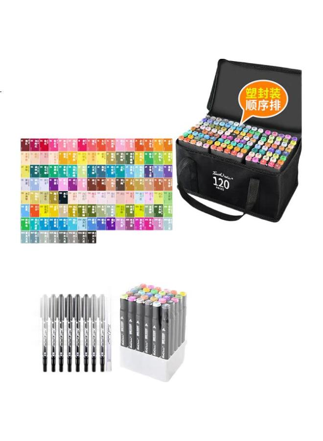 Touchcolor 120-Color Marker Set, Professional Paint Set, Oil-Based Quick-Drying, For Art Students, Watercolor Pens, Drawing Pens, Paint, Stationery, Children'S Day Gift - Image 1