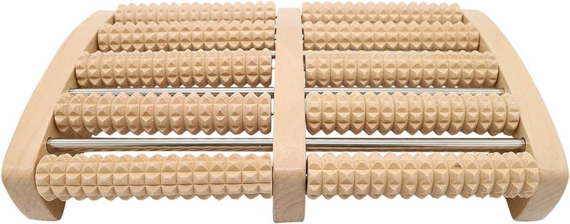 Wellway X Large Plantar Fasciitis Wooden Foot Massager Roller Pressure Point Therapy Massager Relieve Arch and Heel Pain Eliminate Muscle Fatigue Promote Blood Circulation - Image 2