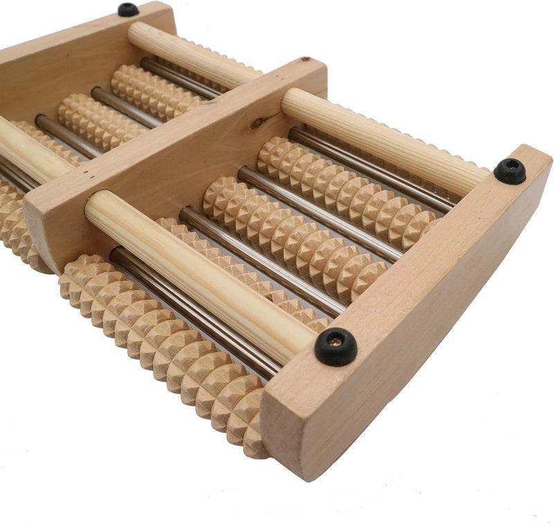 Wellway X Large Plantar Fasciitis Wooden Foot Massager Roller Pressure Point Therapy Massager Relieve Arch and Heel Pain Eliminate Muscle Fatigue Promote Blood Circulation - Image 3