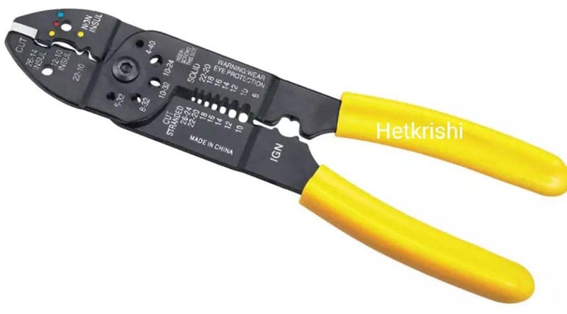 Hetkrishi Multi-Function Crimper Stripping Pliers. Quality Tools Crimping Press Tool Manual Crimper - Image 5