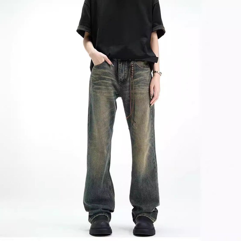 Unisex Classic Denim Jeans Loose Fit Daily Outdoor Wear - Image 2