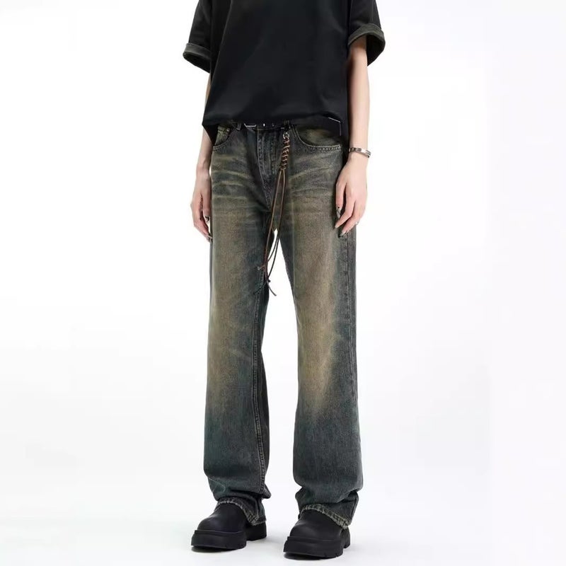 Unisex Classic Denim Jeans Loose Fit Daily Outdoor Wear - Image 4