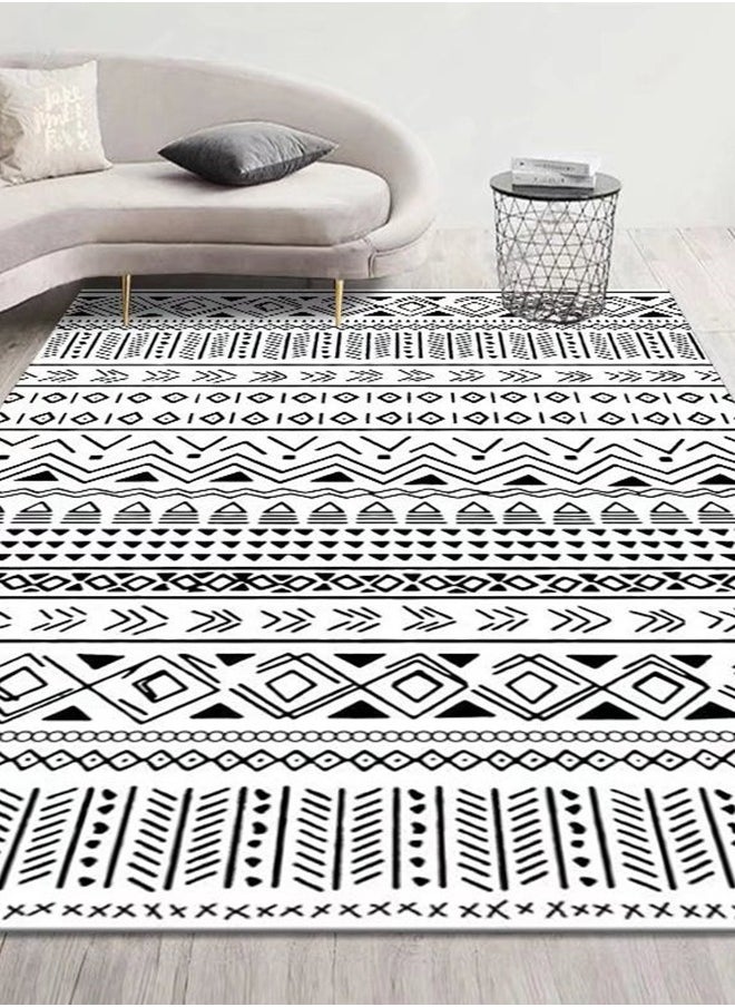 Bukela - Moroccan Ethnic Style Carpet, Area Rug Living Room Bedroom Rugs and Mats Rectangular Soft Touch Carpet, 140×200 Cm - Image 1