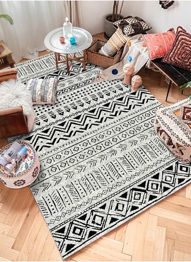 Bukela - Moroccan Ethnic Style Carpet, Area Rug Living Room Bedroom Rugs and Mats Rectangular Soft Touch Carpet, 140×200 Cm - Image 1
