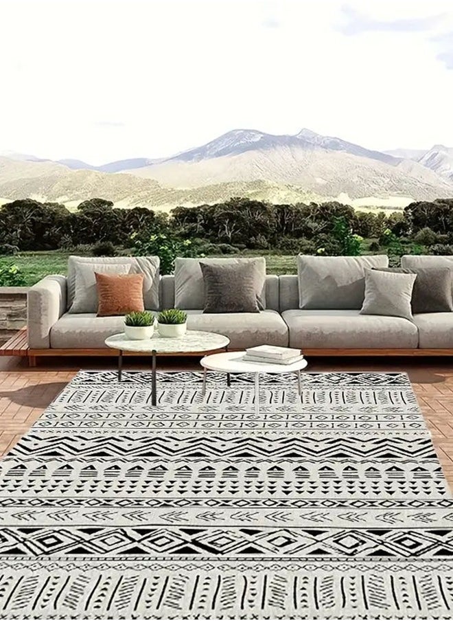 Bukela - Moroccan Ethnic Style Carpet, Area Rug Living Room Bedroom Rugs and Mats Rectangular Soft Touch Carpet, 140×200 Cm - Image 1
