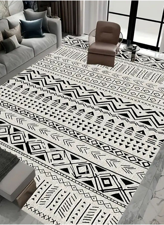 Bukela - Moroccan Ethnic Style Carpet, Area Rug Living Room Bedroom Rugs and Mats Rectangular Soft Touch Carpet, 140×200 Cm - Image 1