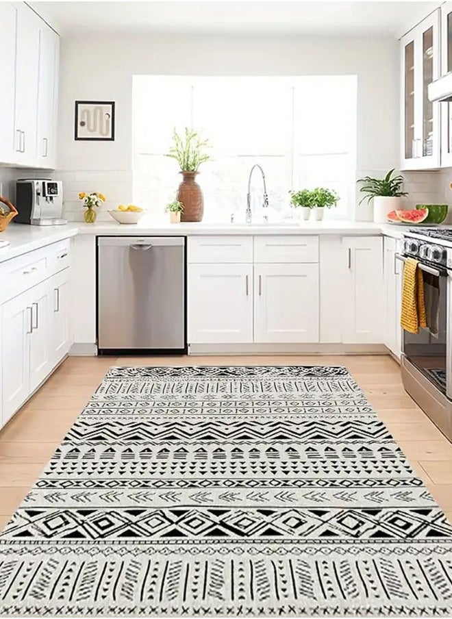 Bukela - Moroccan Ethnic Style Carpet, Area Rug Living Room Bedroom Rugs and Mats Rectangular Soft Touch Carpet, 140×200 Cm - Image 1