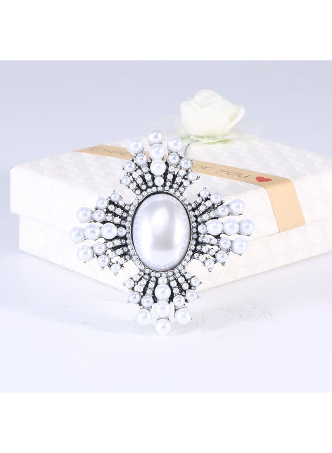 KUYING Retro Fashion Baroque Metal Brooch 