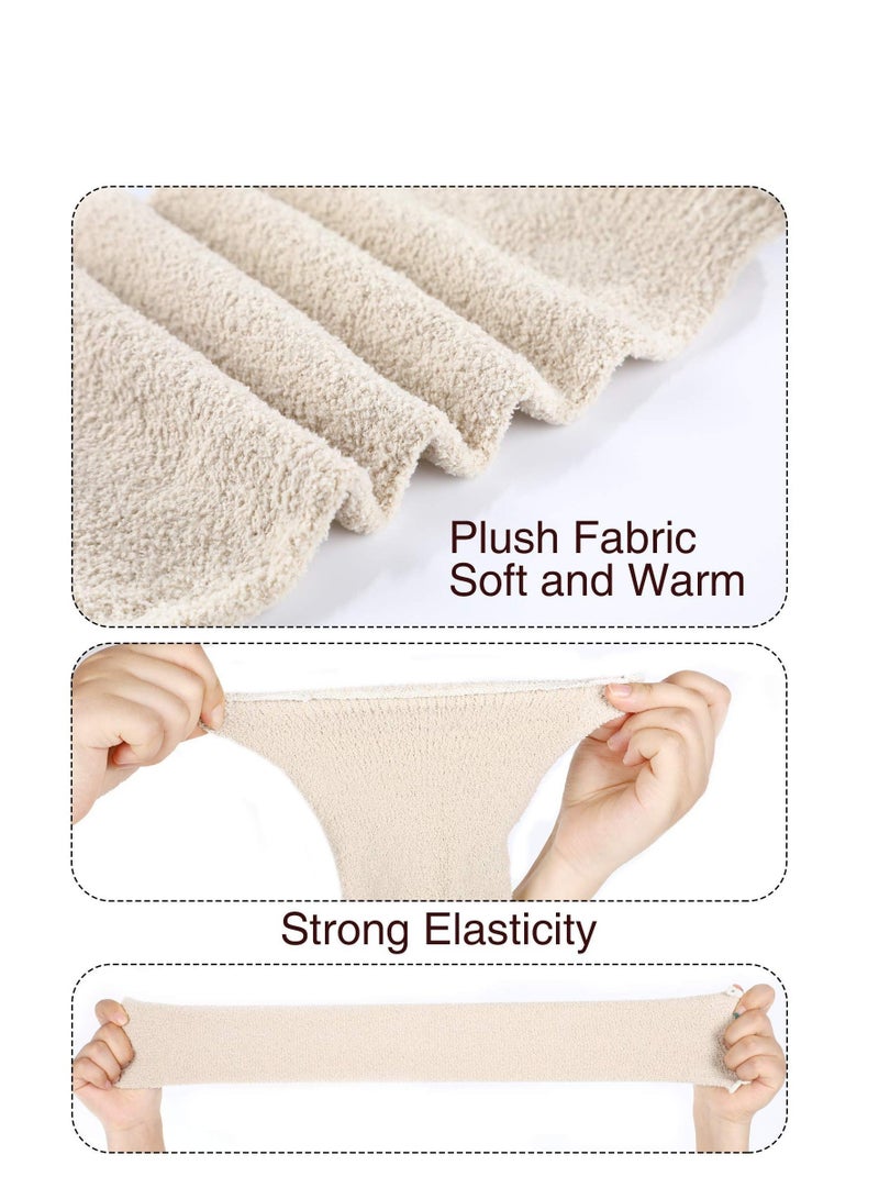 Captaintech 3 Pairs Knee Warmers for Women Warm Knee Pads Fabric Leg Warmers Arthritic Knee Braces Compression Sleeve Knee Supports - Image 5